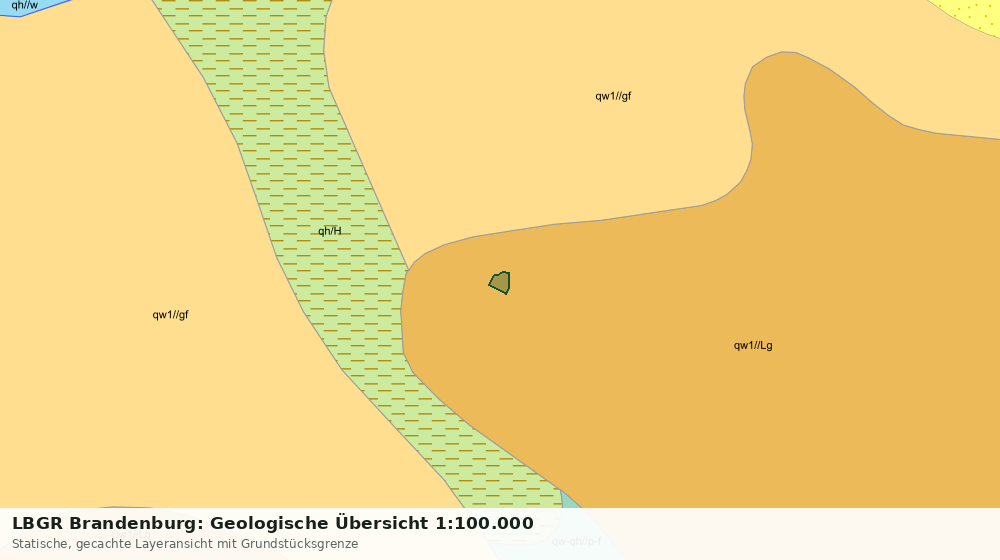 Statische Kartenansicht: LBGR Brandenburg: Geologische Übersicht 1:100.000