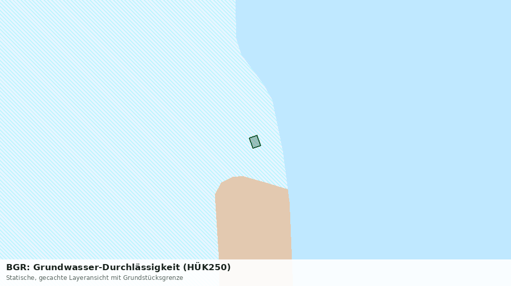 Statische Kartenansicht: BGR: Grundwasser-Durchlässigkeit (HÜK250)