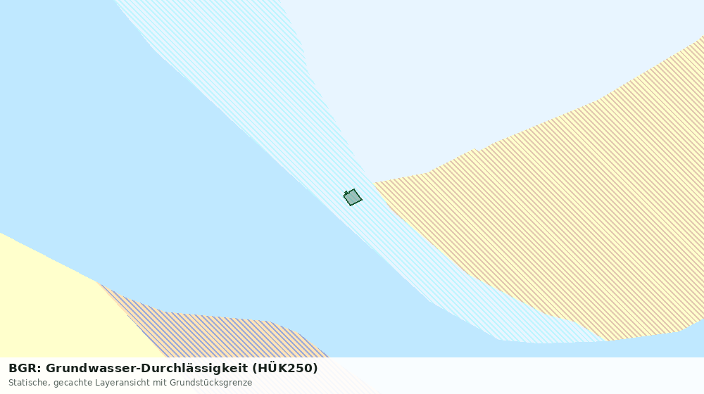 Statische Kartenansicht: BGR: Grundwasser-Durchlässigkeit (HÜK250)
