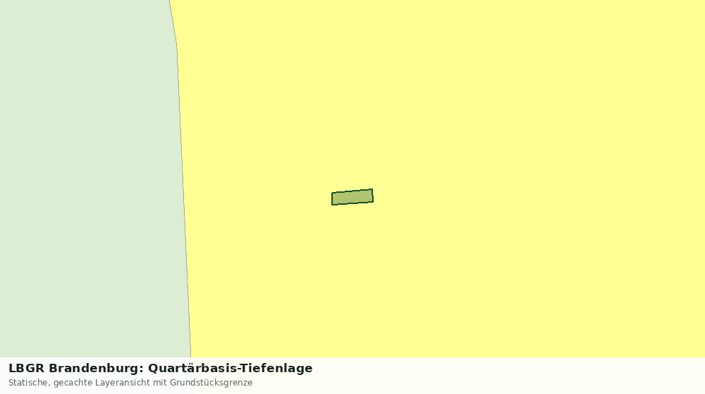 Statische Kartenansicht: LBGR Brandenburg: Quartärbasis-Tiefenlage