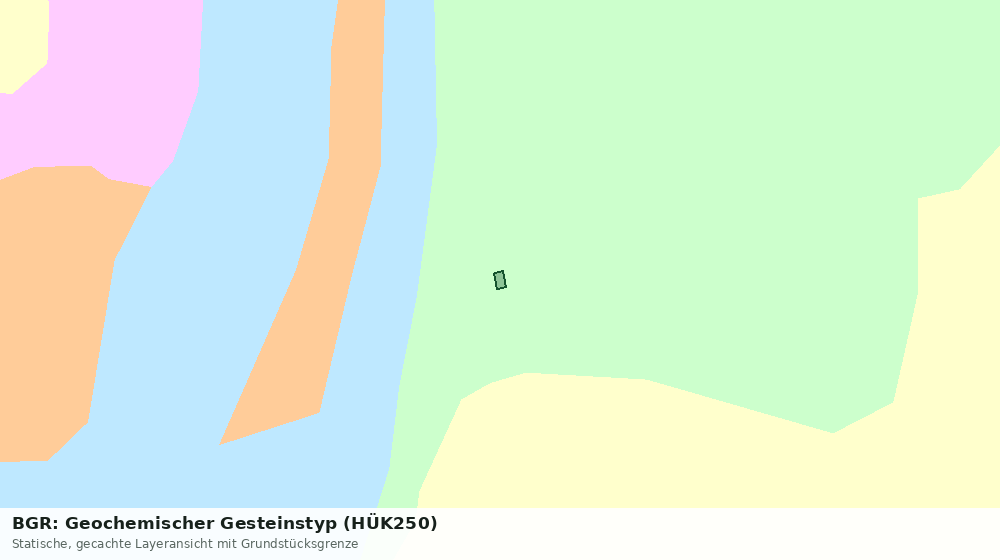 Statische Kartenansicht: BGR: Geochemischer Gesteinstyp (HÜK250)