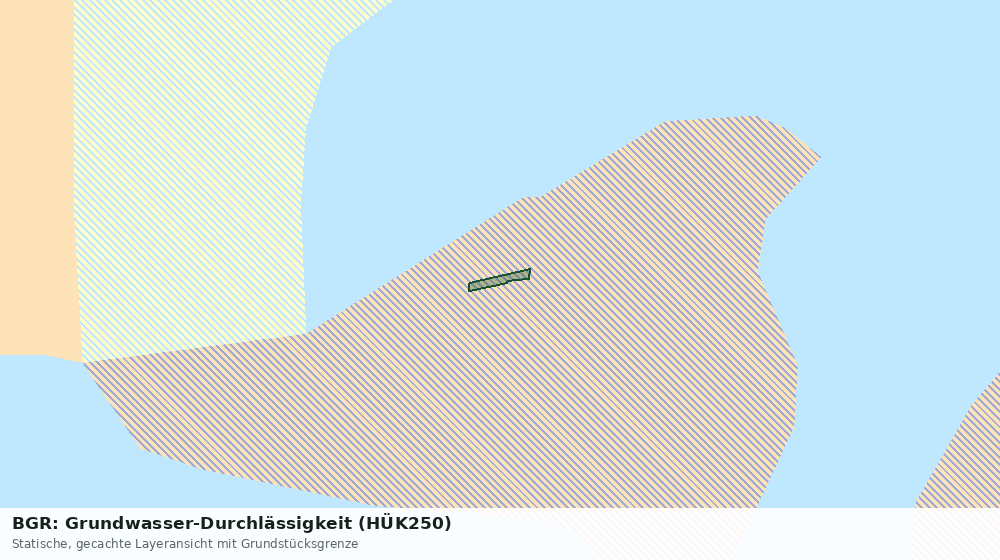 Statische Kartenansicht: BGR: Grundwasser-Durchlässigkeit (HÜK250)