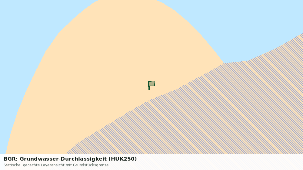 Statische Kartenansicht: BGR: Grundwasser-Durchlässigkeit (HÜK250)