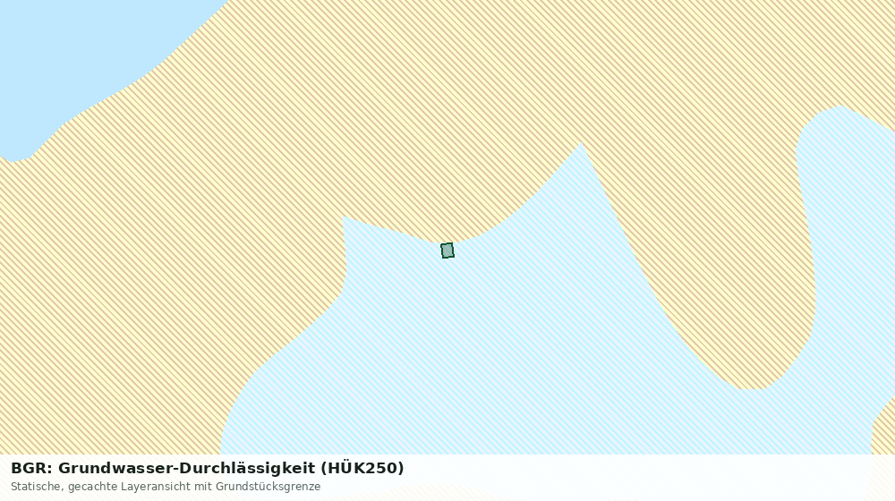 Statische Kartenansicht: BGR: Grundwasser-Durchlässigkeit (HÜK250)