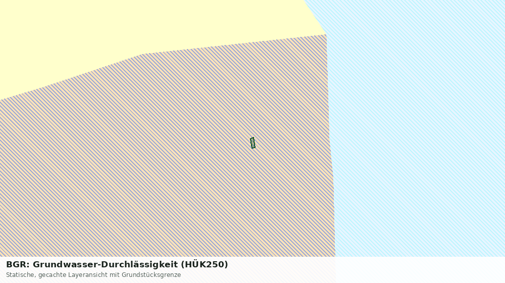 Statische Kartenansicht: BGR: Grundwasser-Durchlässigkeit (HÜK250)