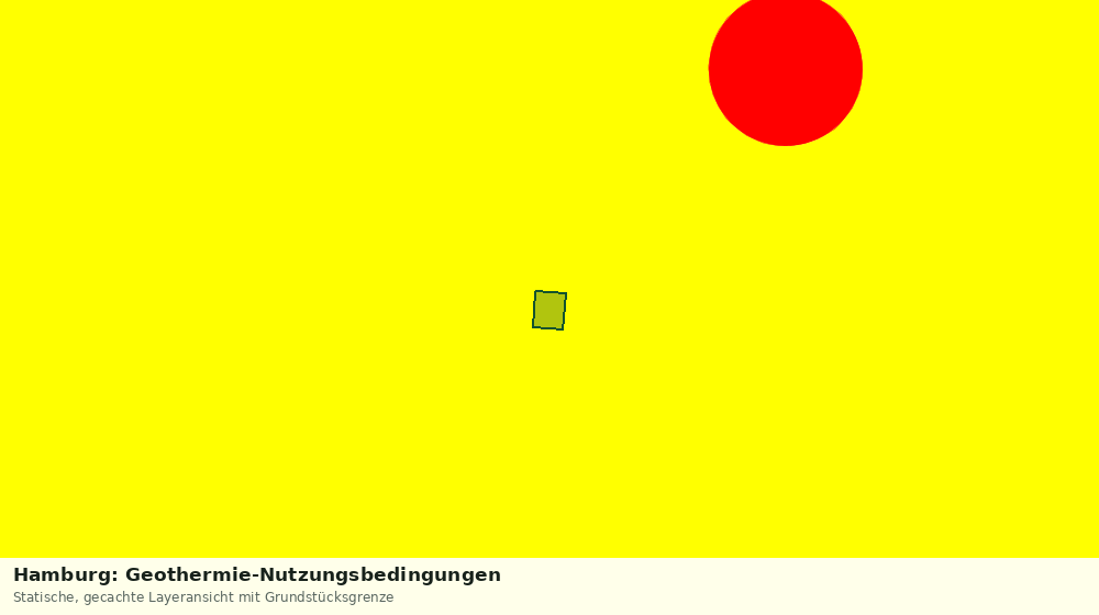 Statische Kartenansicht: Hamburg: Geothermie-Nutzungsbedingungen