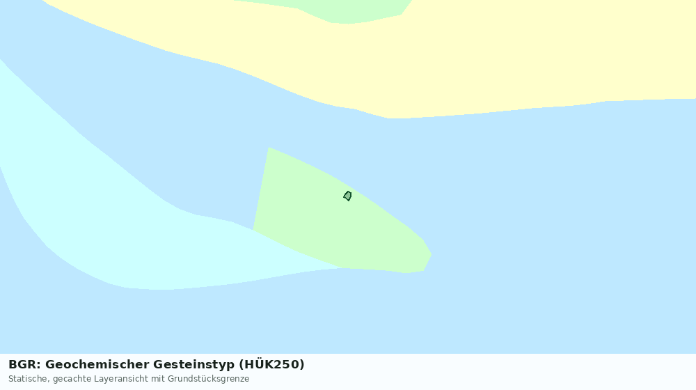 Statische Kartenansicht: BGR: Geochemischer Gesteinstyp (HÜK250)