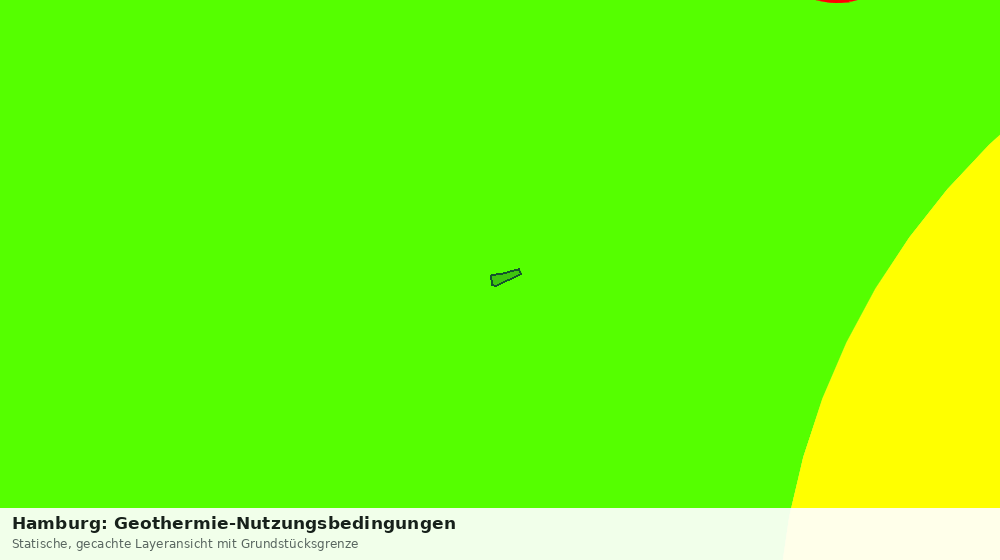 Statische Kartenansicht: Hamburg: Geothermie-Nutzungsbedingungen