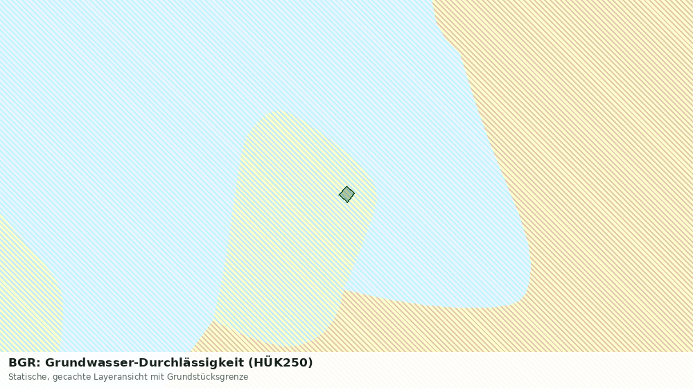 Statische Kartenansicht: BGR: Grundwasser-Durchlässigkeit (HÜK250)