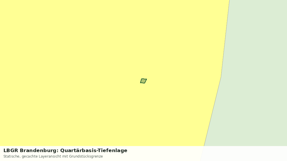Statische Kartenansicht: LBGR Brandenburg: Quartärbasis-Tiefenlage