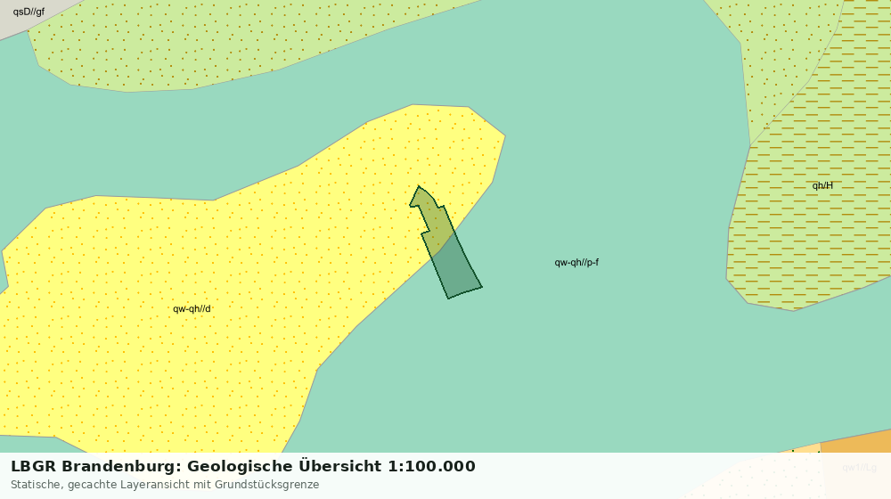 Statische Kartenansicht: LBGR Brandenburg: Geologische Übersicht 1:100.000