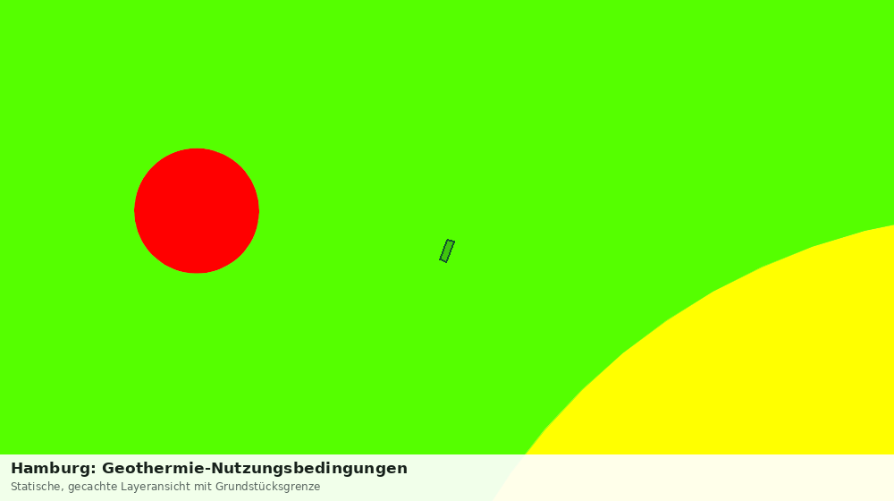 Statische Kartenansicht: Hamburg: Geothermie-Nutzungsbedingungen