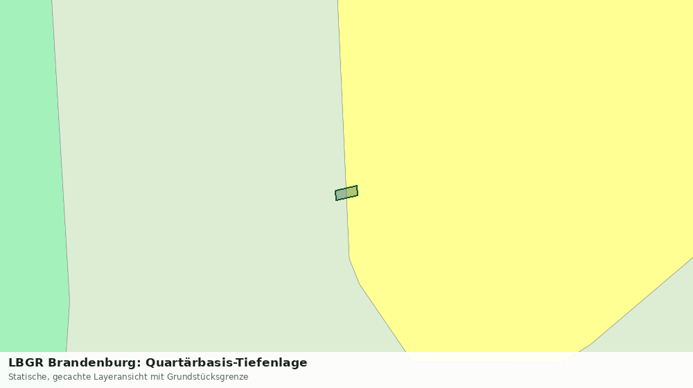 Statische Kartenansicht: LBGR Brandenburg: Quartärbasis-Tiefenlage
