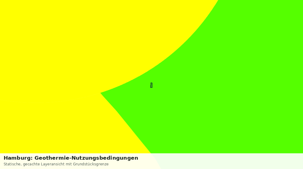 Statische Kartenansicht: Hamburg: Geothermie-Nutzungsbedingungen