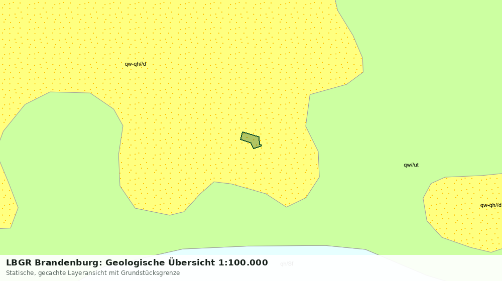 Statische Kartenansicht: LBGR Brandenburg: Geologische Übersicht 1:100.000