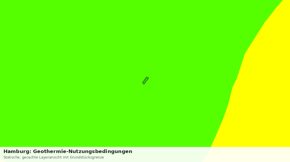 Statische Kartenansicht: Hamburg: Geothermie-Nutzungsbedingungen