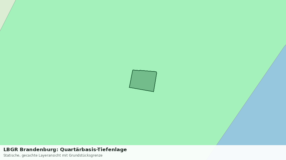 Statische Kartenansicht: LBGR Brandenburg: Quartärbasis-Tiefenlage