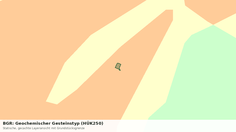 Statische Kartenansicht: BGR: Geochemischer Gesteinstyp (HÜK250)