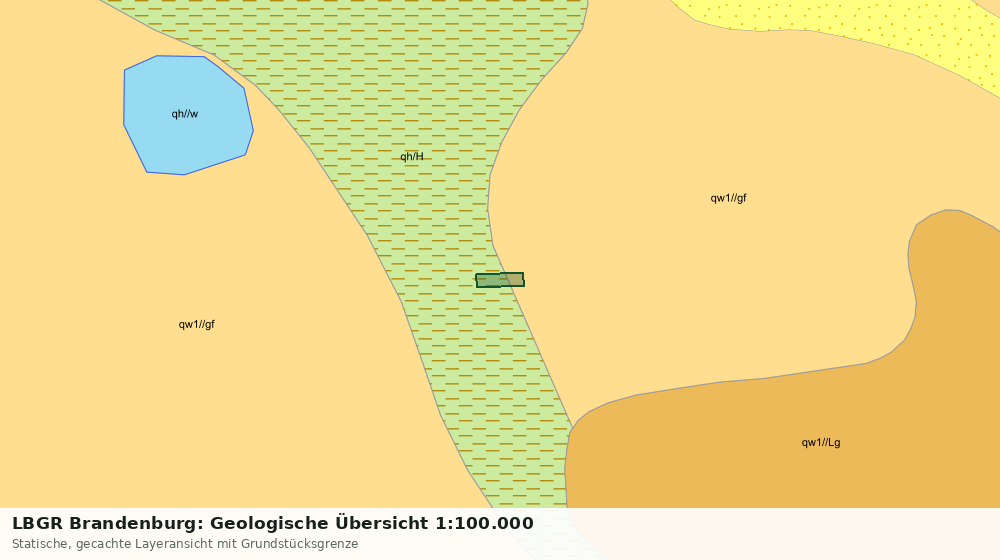 Statische Kartenansicht: LBGR Brandenburg: Geologische Übersicht 1:100.000