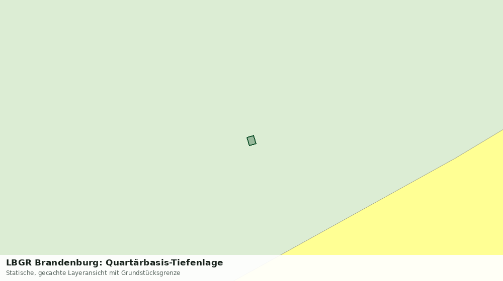 Statische Kartenansicht: LBGR Brandenburg: Quartärbasis-Tiefenlage
