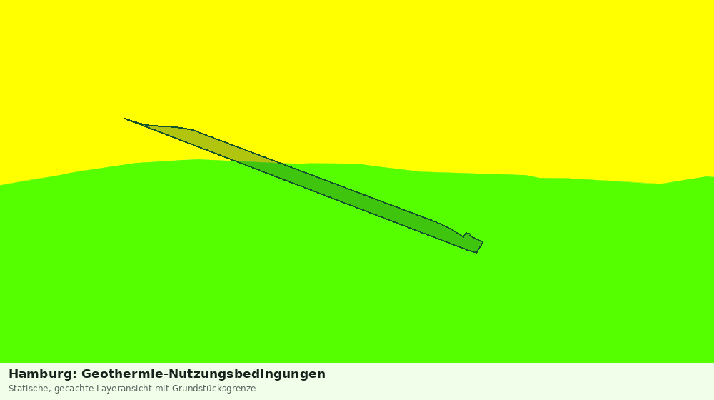 Statische Kartenansicht: Hamburg: Geothermie-Nutzungsbedingungen