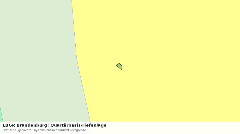 Statische Kartenansicht: LBGR Brandenburg: Quartärbasis-Tiefenlage