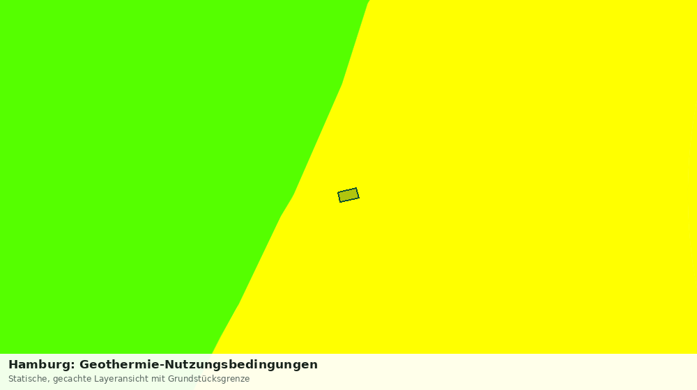 Statische Kartenansicht: Hamburg: Geothermie-Nutzungsbedingungen