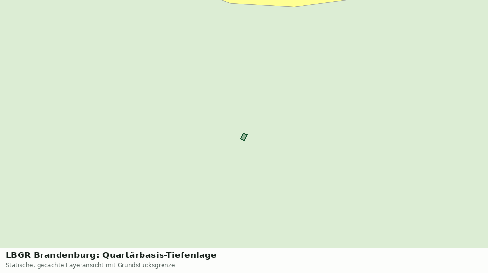 Statische Kartenansicht: LBGR Brandenburg: Quartärbasis-Tiefenlage
