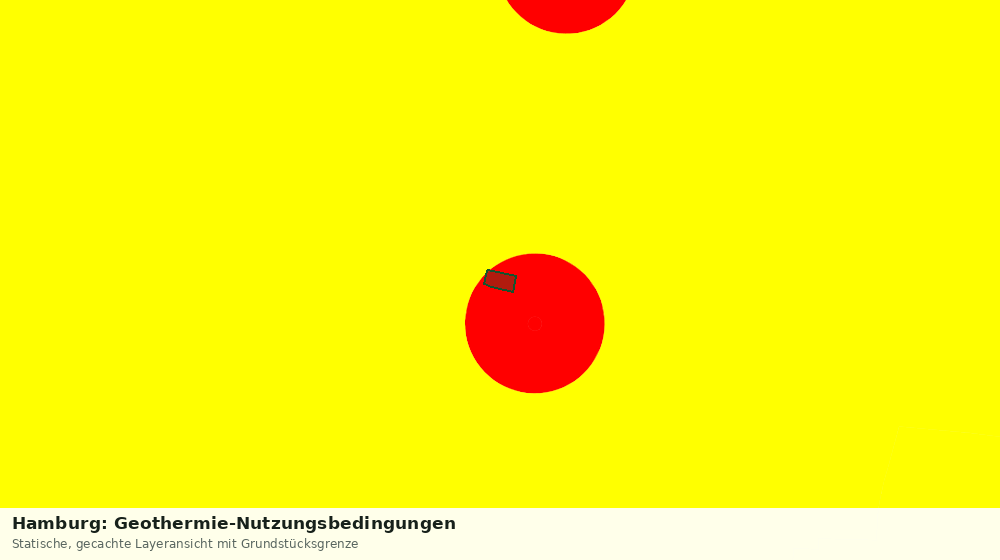 Statische Kartenansicht: Hamburg: Geothermie-Nutzungsbedingungen