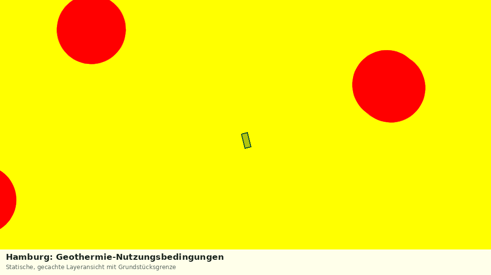 Statische Kartenansicht: Hamburg: Geothermie-Nutzungsbedingungen