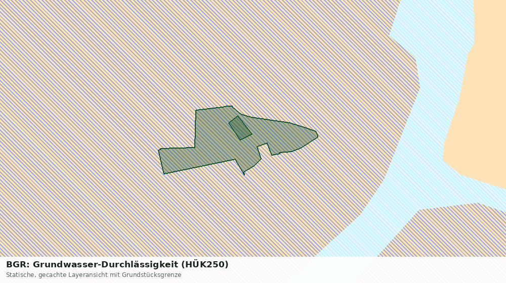 Statische Kartenansicht: BGR: Grundwasser-Durchlässigkeit (HÜK250)