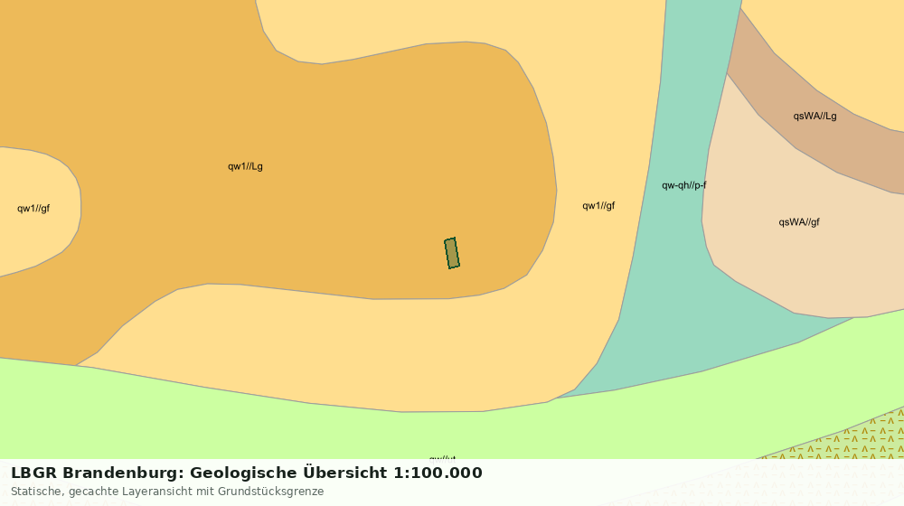 Statische Kartenansicht: LBGR Brandenburg: Geologische Übersicht 1:100.000