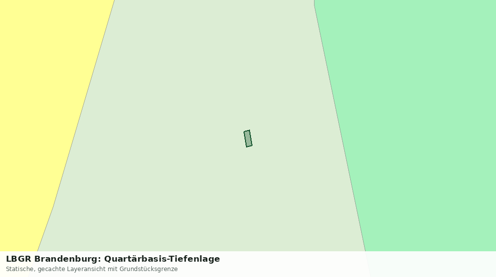Statische Kartenansicht: LBGR Brandenburg: Quartärbasis-Tiefenlage