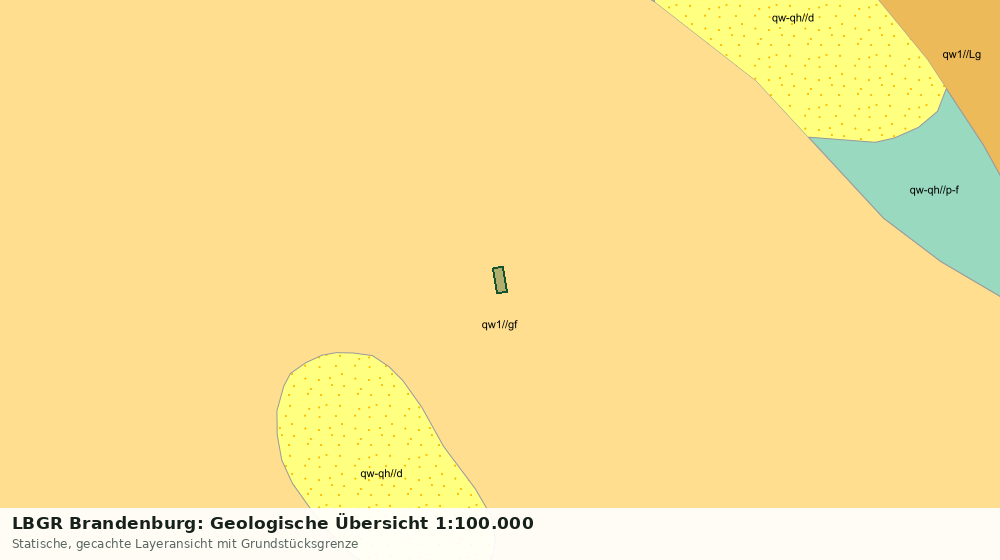 Statische Kartenansicht: LBGR Brandenburg: Geologische Übersicht 1:100.000
