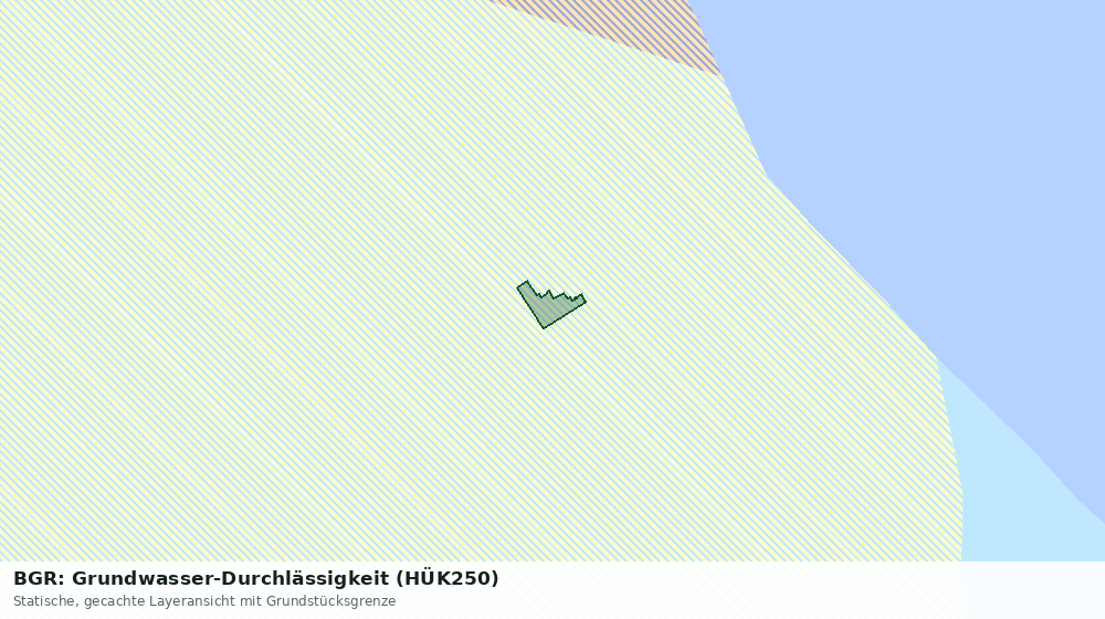 Statische Kartenansicht: BGR: Grundwasser-Durchlässigkeit (HÜK250)