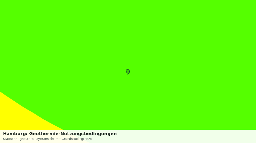 Statische Kartenansicht: Hamburg: Geothermie-Nutzungsbedingungen