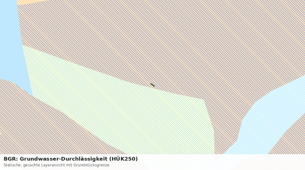 Statische Kartenansicht: BGR: Grundwasser-Durchlässigkeit (HÜK250)