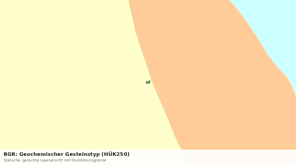 Statische Kartenansicht: BGR: Geochemischer Gesteinstyp (HÜK250)