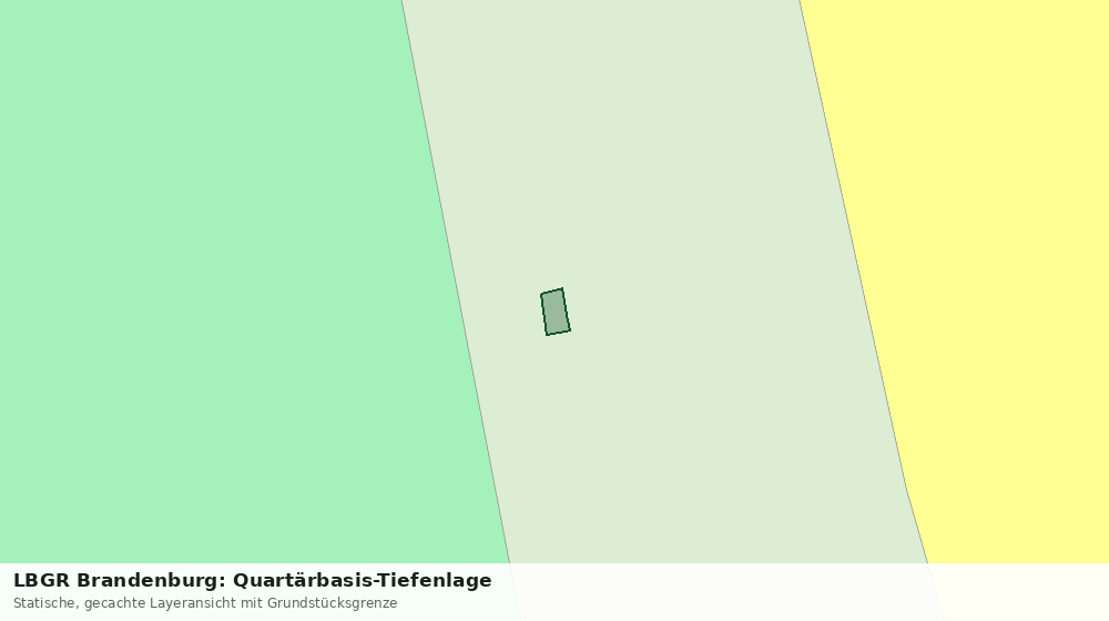 Statische Kartenansicht: LBGR Brandenburg: Quartärbasis-Tiefenlage