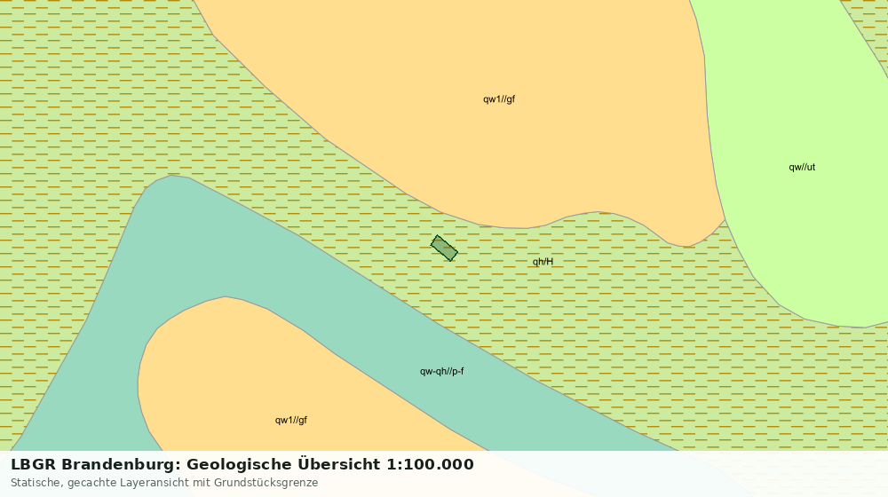 Statische Kartenansicht: LBGR Brandenburg: Geologische Übersicht 1:100.000
