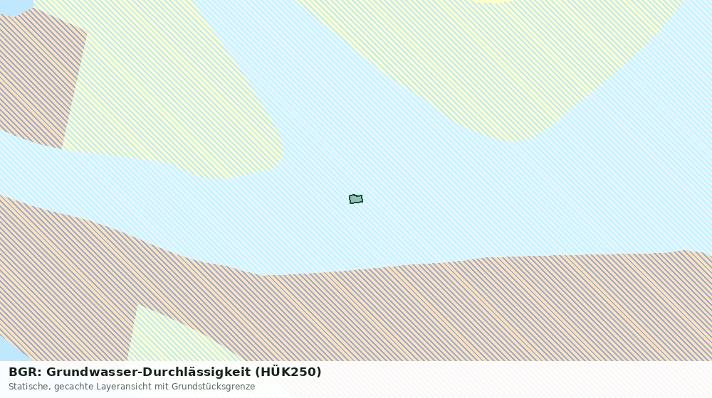 Statische Kartenansicht: BGR: Grundwasser-Durchlässigkeit (HÜK250)