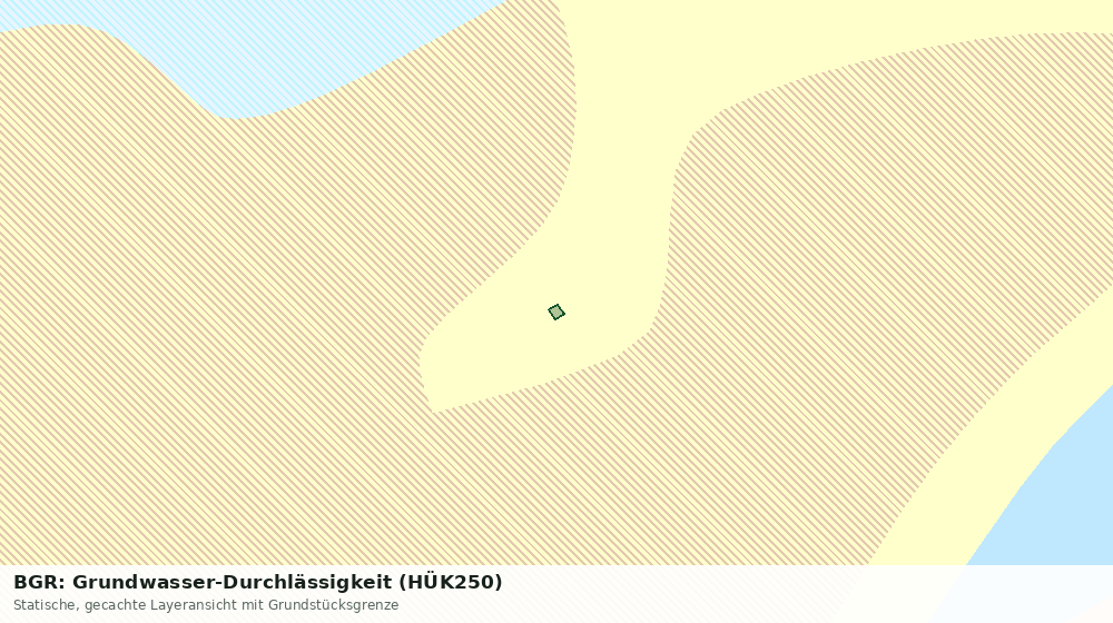 Statische Kartenansicht: BGR: Grundwasser-Durchlässigkeit (HÜK250)