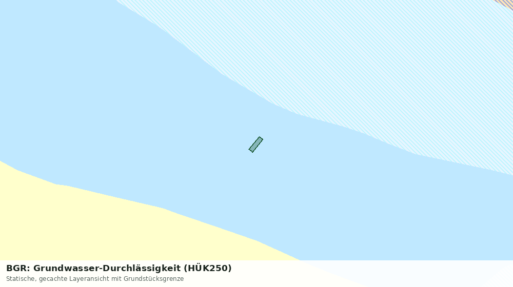 Statische Kartenansicht: BGR: Grundwasser-Durchlässigkeit (HÜK250)