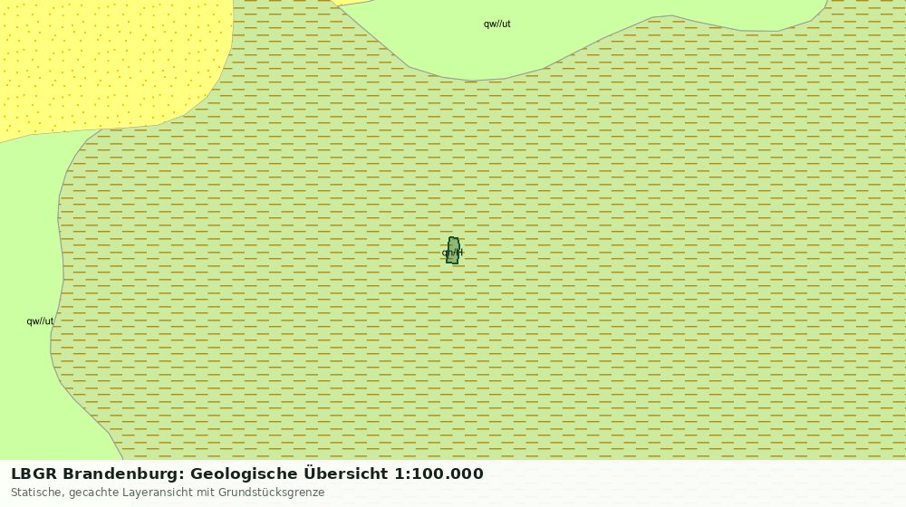 Statische Kartenansicht: LBGR Brandenburg: Geologische Übersicht 1:100.000