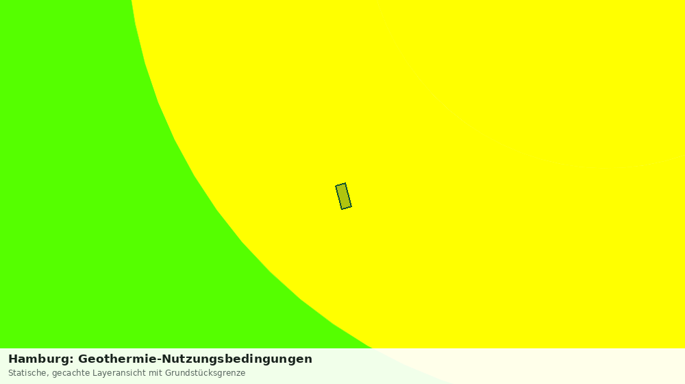 Statische Kartenansicht: Hamburg: Geothermie-Nutzungsbedingungen