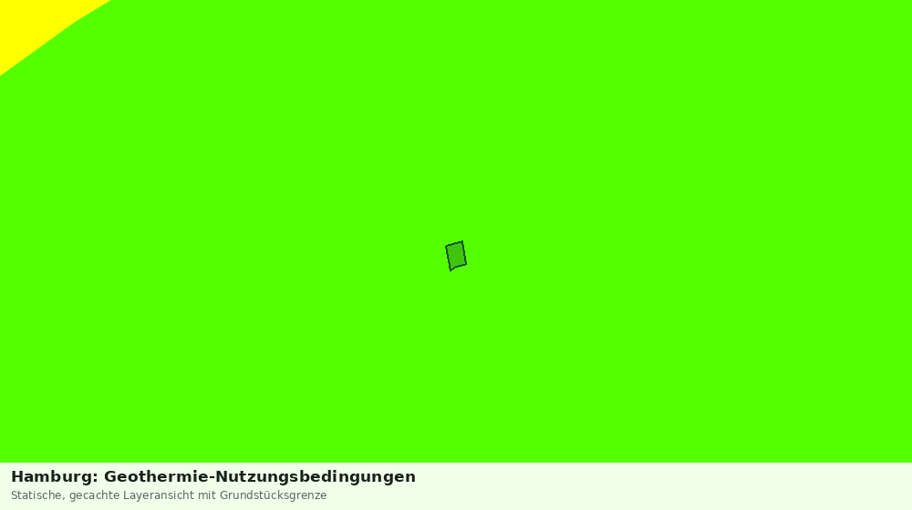 Statische Kartenansicht: Hamburg: Geothermie-Nutzungsbedingungen