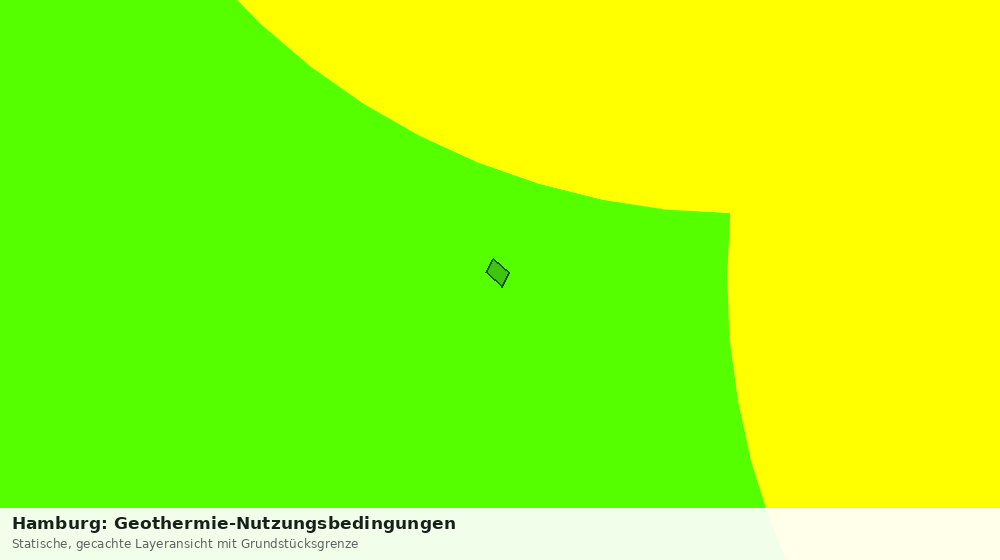 Statische Kartenansicht: Hamburg: Geothermie-Nutzungsbedingungen