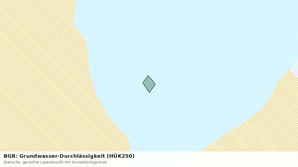 Statische Kartenansicht: BGR: Grundwasser-Durchlässigkeit (HÜK250)