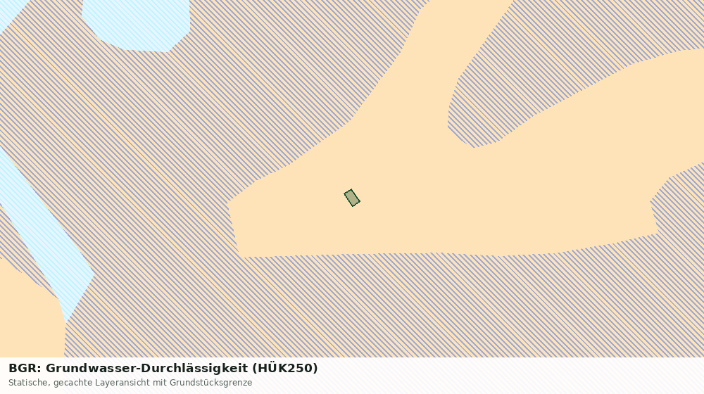 Statische Kartenansicht: BGR: Grundwasser-Durchlässigkeit (HÜK250)