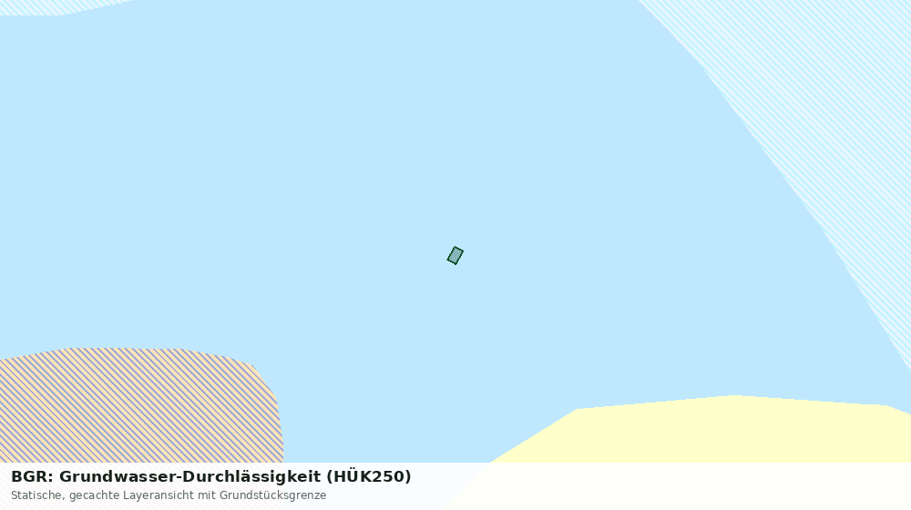 Statische Kartenansicht: BGR: Grundwasser-Durchlässigkeit (HÜK250)